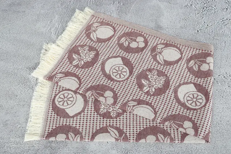 28x20 Cotton Fruits Patterned Towel, Spa Towel, Gift Towel, Monogram Hand Towel, Wedding Anniversary Gift, Monogrammed Hand Towel, Personalized Gift - 7