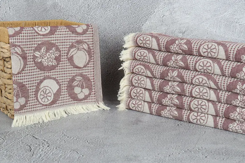 28x20 Cotton Fruits Patterned Towel, Spa Towel, Gift Towel, Monogram Hand Towel, Wedding Anniversary Gift, Monogrammed Hand Towel, Personalized Gift - 4