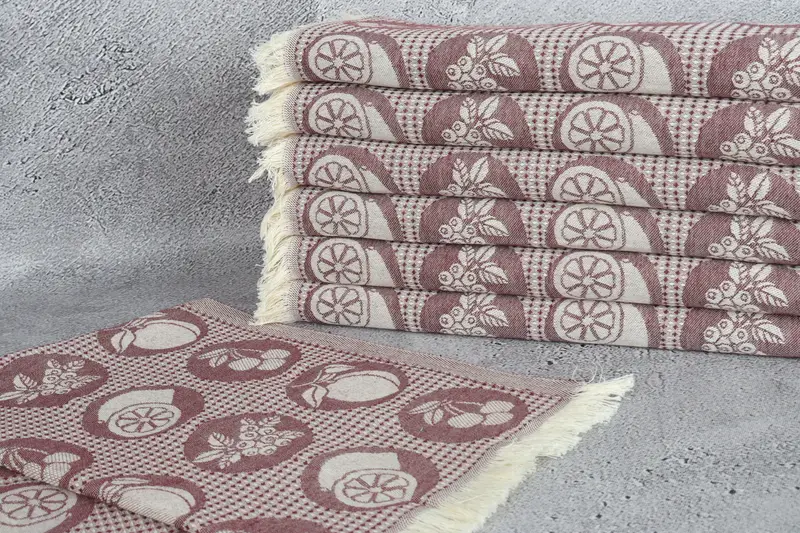 28x20 Cotton Fruits Patterned Towel, Spa Towel, Gift Towel, Monogram Hand Towel, Wedding Anniversary Gift, Monogrammed Hand Towel, Personalized Gift - 3