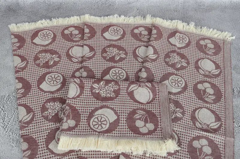 28x20 Cotton Fruits Patterned Towel, Spa Towel, Gift Towel, Monogram Hand Towel, Wedding Anniversary Gift, Monogrammed Hand Towel, Personalized Gift - 5