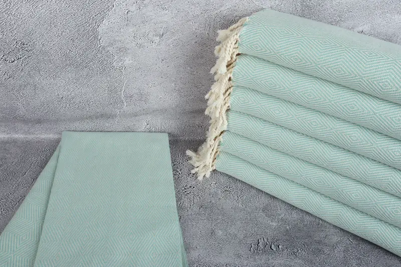 Customized Turkish Towel, Monogram Turkish Towel, Towel With Name, Peshtemal, Turkish hand towel, 74x40 Cotton Diamond Towel, Home Decor Gifts - 2