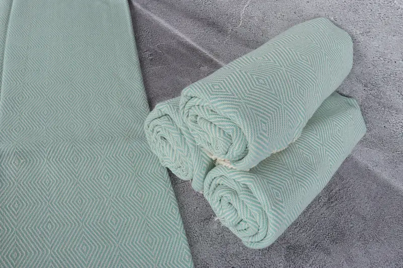 Customized Turkish Towel, Monogram Turkish Towel, Towel With Name, Peshtemal, Turkish hand towel, 74x40 Cotton Diamond Towel, Home Decor Gifts - 8