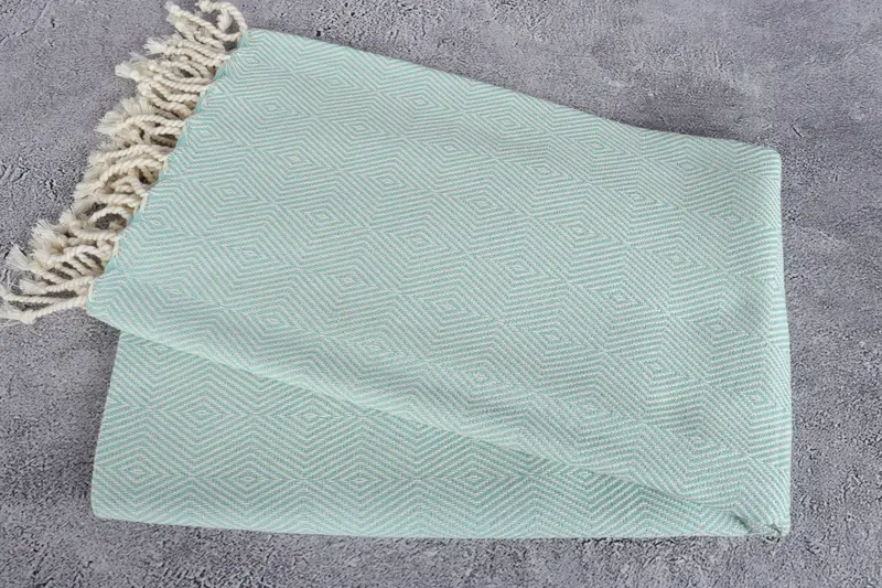 Customized Turkish Towel, Monogram Turkish Towel, Towel With Name, Peshtemal, Turkish hand towel, 74x40 Cotton Diamond Towel, Home Decor Gifts - 6