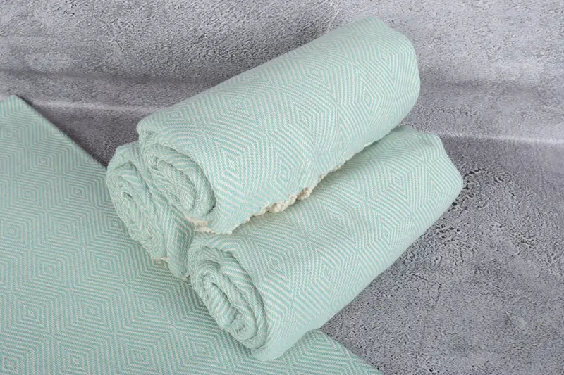 Customized Turkish Towel, Monogram Turkish Towel, Towel With Name, Peshtemal, Turkish hand towel, 74x40 Cotton Diamond Towel, Home Decor Gifts - 7
