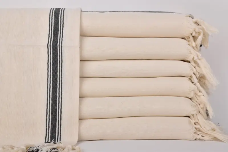 Spa havlu, Türk çay havlu, düğün hediyesi, özel el havlu, el yapımı hediye, kız gezisi parti lehine, monogram çay havlusu, 36x18 pamuklu çizgili havlu - 1