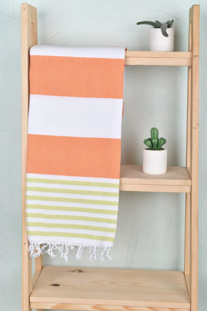 Extra large Turkish bath towel, Large Turkish Towel, Sand-resistant towel, Wedding Gift Ideas, Personalized Wedding Gift, 70x40 Cotton Striped Towel - 8