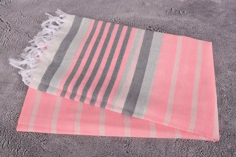 Beach Towel Bulk, Boyfriend Christmas Gift, Hammam towel, Organic Beach Towel, Handmade Gift, Gift For Wedding Day, 68x40 Cotton Striped Towel - 6