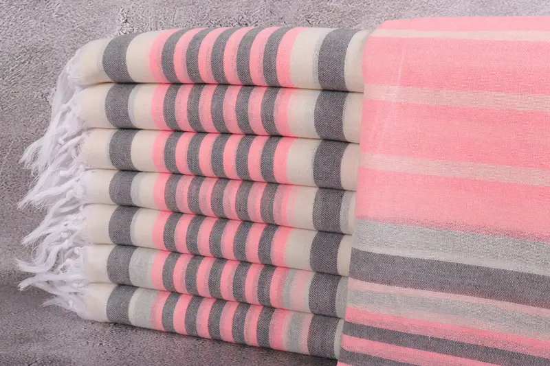 Beach Towel Bulk, Boyfriend Christmas Gift, Hammam towel, Organic Beach Towel, Handmade Gift, Gift For Wedding Day, 68x40 Cotton Striped Towel - 1