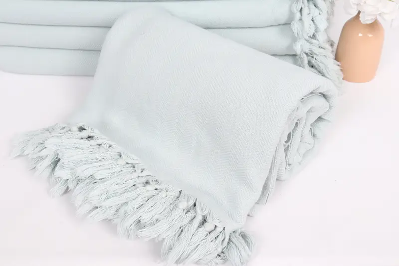 Organic Throw, 88x70 Cotton Stonewashed Chevron Towel, Spooky Bachelorette Party, Bridesmaid Gifts, Tablecloth, Custom Blanket, Gift For The Home - 4