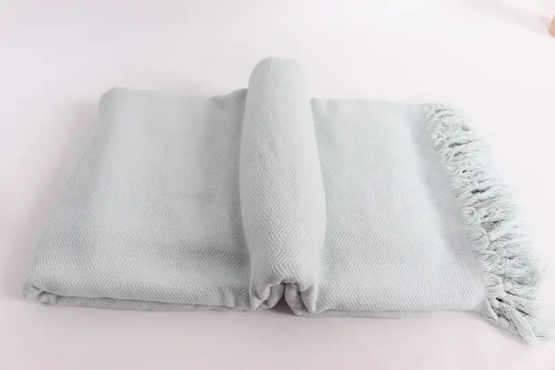 Organic Throw, 88x70 Cotton Stonewashed Chevron Towel, Spooky Bachelorette Party, Bridesmaid Gifts, Tablecloth, Custom Blanket, Gift For The Home - 6