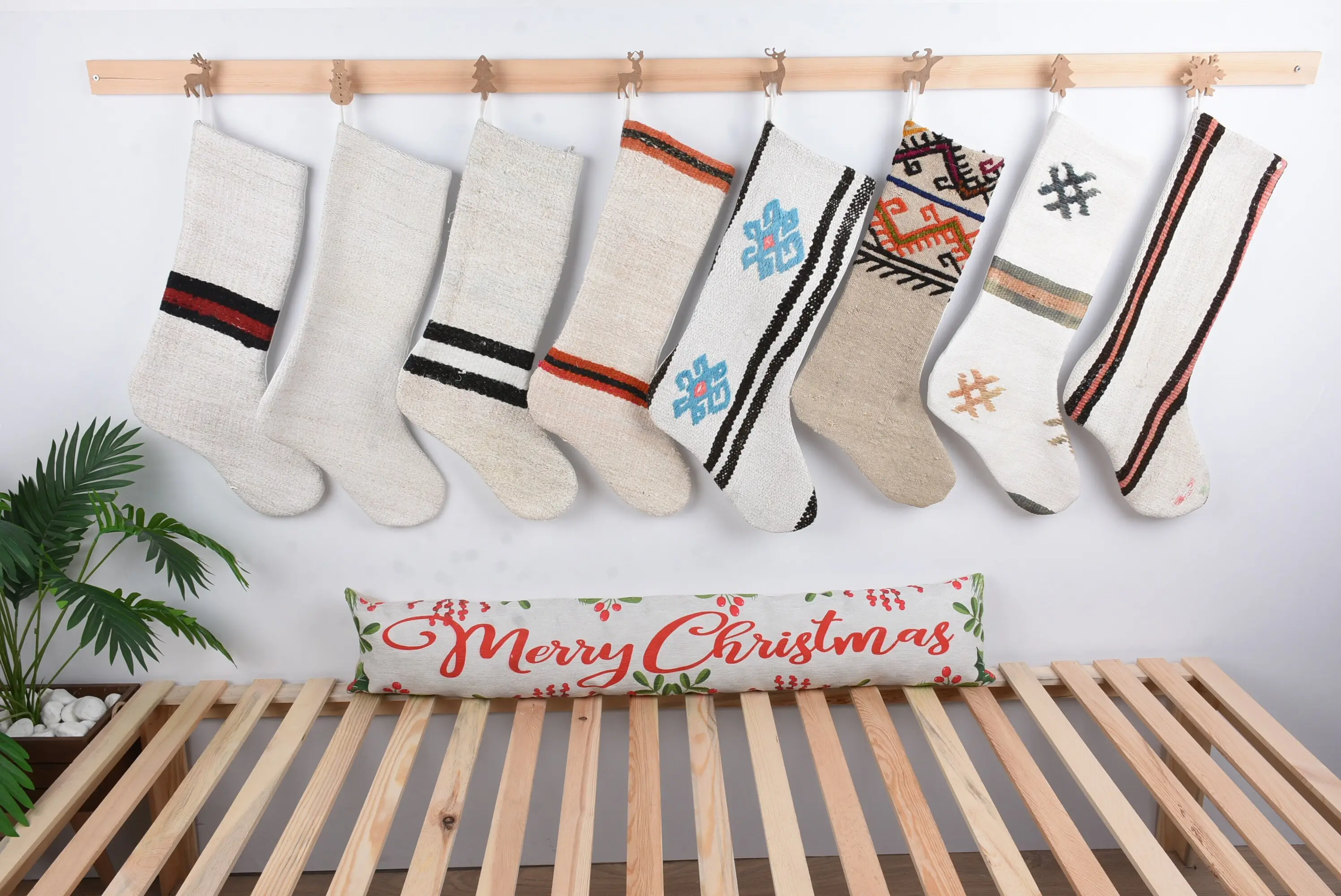 Weihnachtsornament-Muster, 20,3 cm breiter Bonbonstrumpf - 1