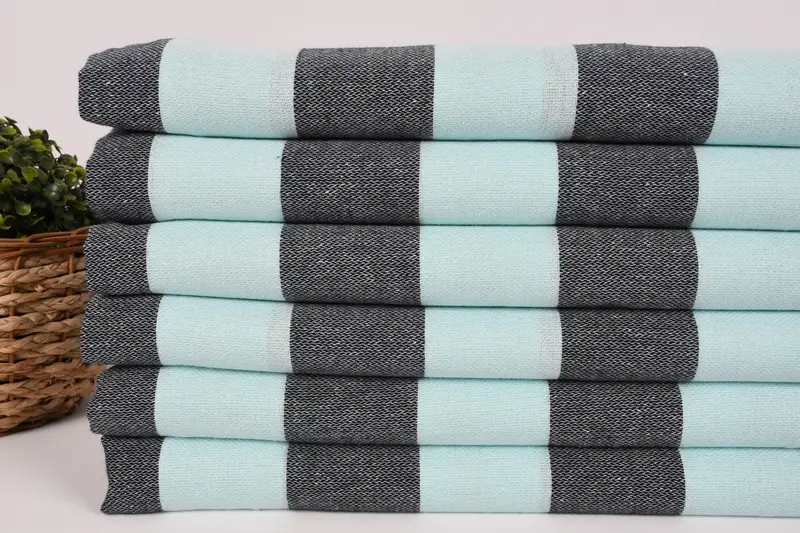 Spa havlu, 40x18 pamuklu çizgili havlu, kişiselleştirilmiş el havlu, monogram havlu, nedime iyilik, monogram mutfak havlu, kişiselleştirilmiş hediye - 2