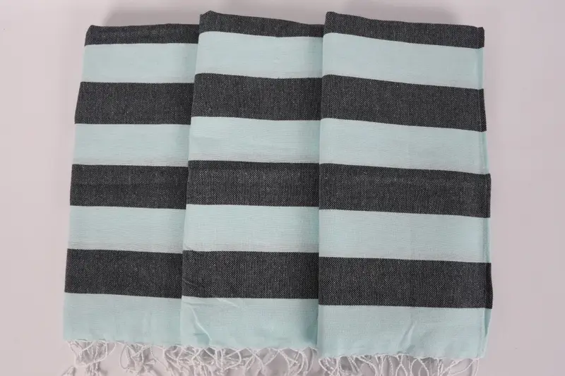 Spa havlu, 40x18 pamuklu çizgili havlu, kişiselleştirilmiş el havlu, monogram havlu, nedime iyilik, monogram mutfak havlu, kişiselleştirilmiş hediye - 3