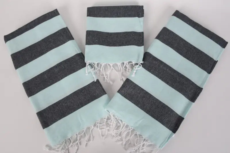 Spa havlu, 40x18 pamuklu çizgili havlu, kişiselleştirilmiş el havlu, monogram havlu, nedime iyilik, monogram mutfak havlu, kişiselleştirilmiş hediye - 4