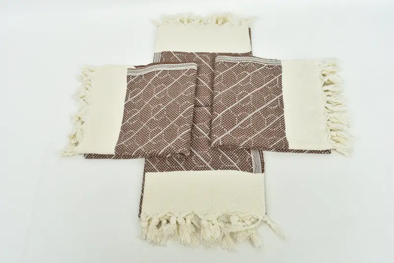 Mutfak havlu, spor salonu havlu, nedime hediye havlu, Türk el havlu, ev dekor için hediye, 36x18 pamuk geometrik havlu, monogramlı el havlu - 6