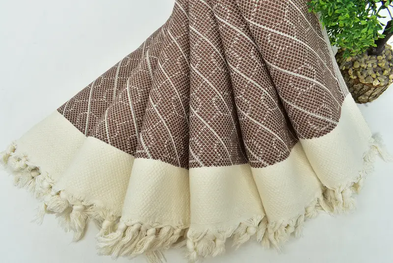 Mutfak havlu, spor salonu havlu, nedime hediye havlu, Türk el havlu, ev dekor için hediye, 36x18 pamuk geometrik havlu, monogramlı el havlu - 4