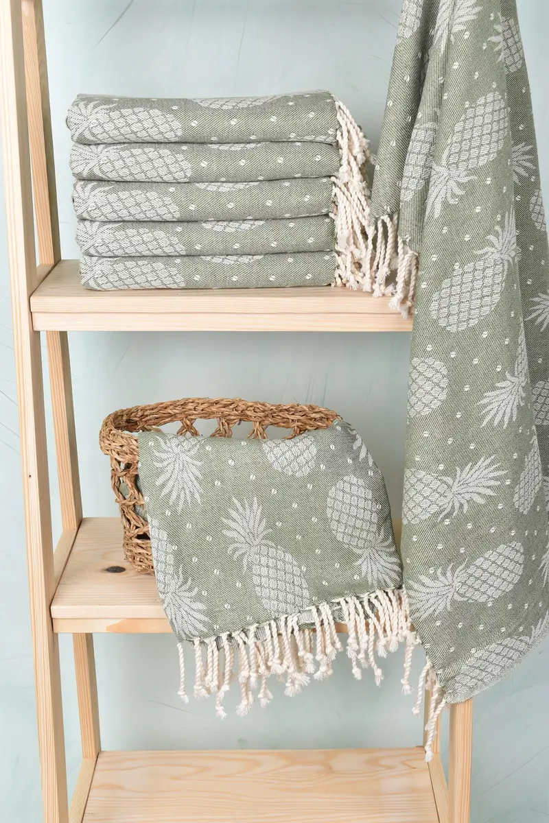 Gift Boxes Towel, 80x40 Cotton Pineapple Design Towel, Bridal Shower Favors, Valentines Day Gift For Her, Bachelorette Gifts, Large Turkish Towel - 4