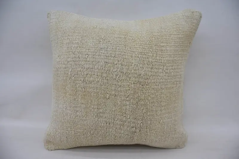 16x16 inch Turkish Moroccan Pillow, LuxuryBeige Pillow Case - 1