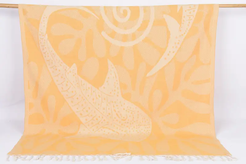 Turkish Towel Beach, Soft and absorbent Turkish towel, Quick-dry peshtemal, Home Decor Towel, Custom Wedding Gifts, 70x40 Cotton Whale Design Towel