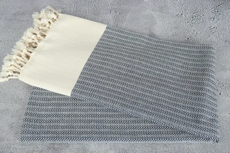 Custom Towel, Family Gift, Bridesmaid Gifts, 68x36 Cotton Palm Design Towel, Luxury Beach Towel, Lightweight Turkish towel, Gym Towel, Wedding Towel - 6
