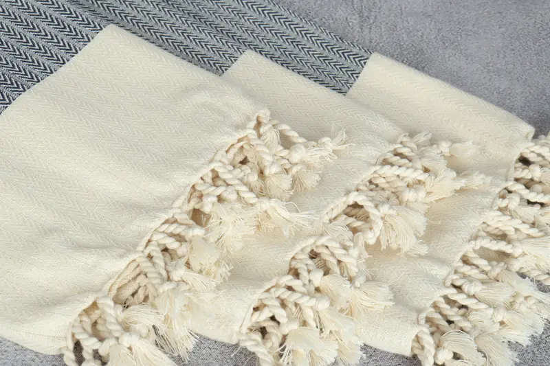 Custom Towel, Family Gift, Bridesmaid Gifts, 68x36 Cotton Palm Design Towel, Luxury Beach Towel, Lightweight Turkish towel, Gym Towel, Wedding Towel - 5
