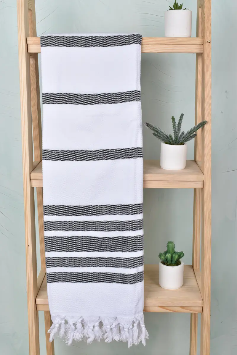 Towel With Name, Bachelorette Favor, Lightweight towel, Pool Towels, Personalized Bridesmaid Gift, Absorbent towel, 70x40 Cotton Herringbone Towel - 8
