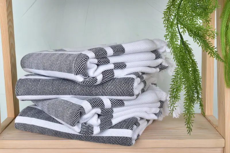 Towel With Name, Bachelorette Favor, Lightweight towel, Pool Towels, Personalized Bridesmaid Gift, Absorbent towel, 70x40 Cotton Herringbone Towel - 7