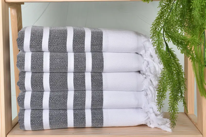 Towel With Name, Bachelorette Favor, Lightweight towel, Pool Towels, Personalized Bridesmaid Gift, Absorbent towel, 70x40 Cotton Herringbone Towel - 2