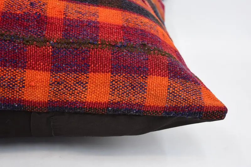 Cushion, Retro Throw Pillow Sham, Vintage Kilim Throw Pillow, Pet Cushion Case, Handmade Kilim Cushion, Turkish Pillow, 20x20 Red Cushion - 5