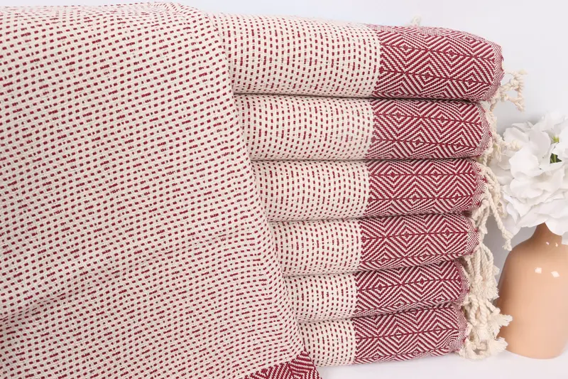 Kitchen Towel, Wedding Gift, Bridesmaid Gifts, Bridal Shower Favors, Beach Theme Wedding Gift, 36x18 Cotton Diamond Towel, Bachelorette Favor - 1