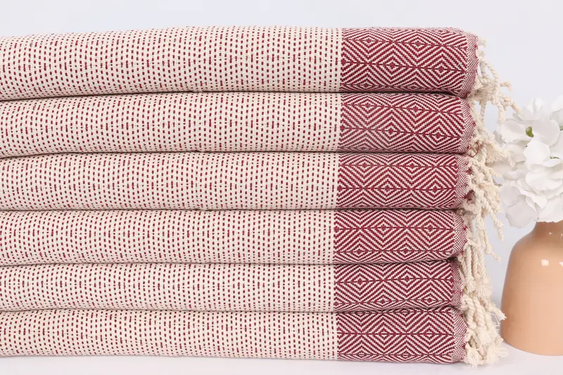 Kitchen Towel, Wedding Gift, Bridesmaid Gifts, Bridal Shower Favors, Beach Theme Wedding Gift, 36x18 Cotton Diamond Towel, Bachelorette Favor - 3