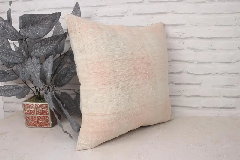 Kilim Pillow Cover, Aztec Cushion, Home Decor Pillow, Kilim Pillow, Cushion Case, 18x18 White Cushion Cover, Handwoven Pillow Cover Cushion Cover - 3
