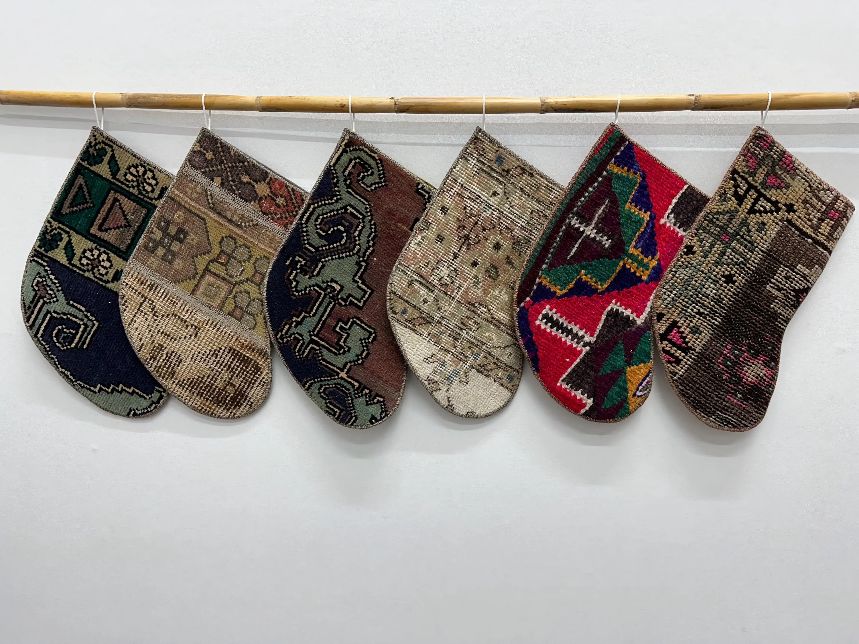 Festive Christmas Ornaments Pattern, 8-Inch Wide Christmas Stocking - 1
