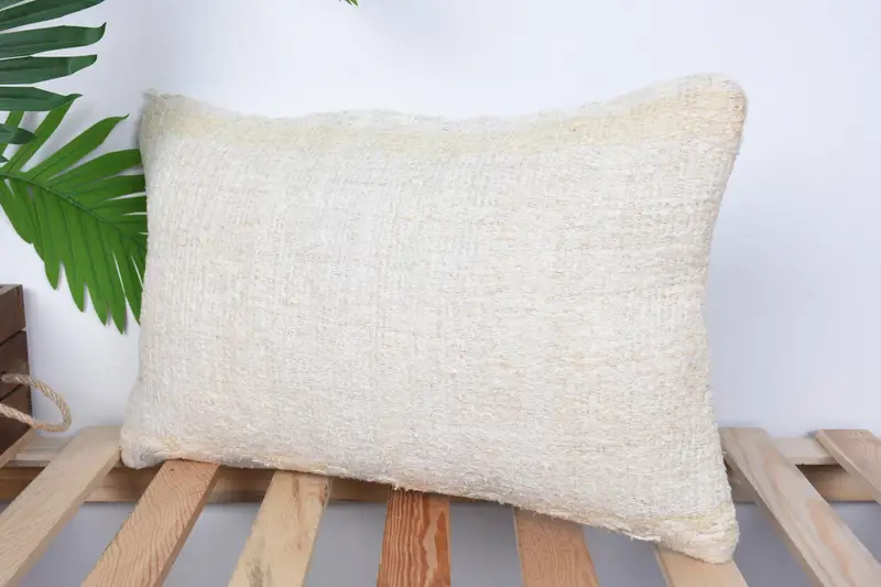 Gift Pillow, Cushion Case, 12x20 Beige Pillow, Outdoor Bolster Cushion Cover, Throw Kilim Pillow, Antique Pillows, Nautical Throw Cushion Case - 5