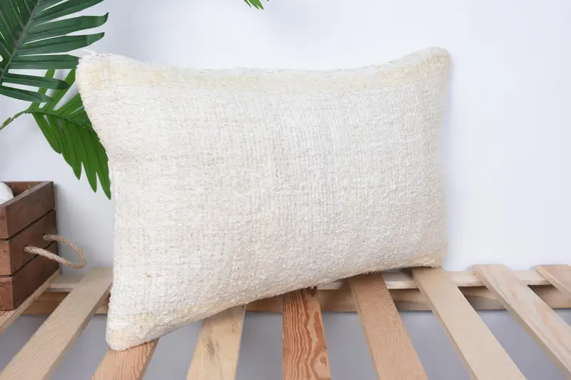 Gift Pillow, Cushion Case, 12x20 Beige Pillow, Outdoor Bolster Cushion Cover, Throw Kilim Pillow, Antique Pillows, Nautical Throw Cushion Case - 4