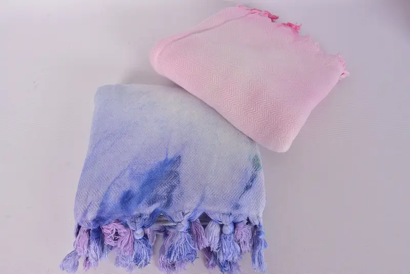 68x32 Cotton Zigzag Tie Dye Towel, Wedding Gifts Towel, Custom Wedding Gifts, Personalized Towel Gift, Summer Gift, Bachelorette Party Favor - 7