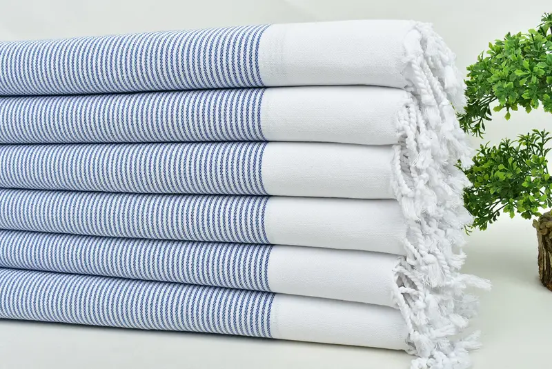 Monogram Hand Towel, Turkish Towel Hand Towel, Small Bath Towels, 40x18 Cotton Striped Towel, Gift For Wedding Day, Personalized Gift For Her - 3