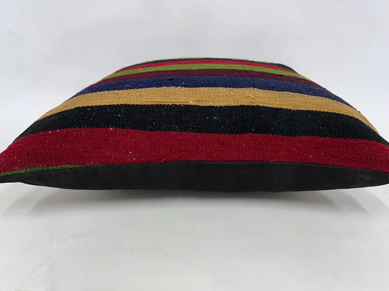 Turkish Pillow, 24x24 Green Cushion Case, Neutral Cushion, Cushion Case, Pillow for Couch, Ethnical Kilim Rug Pillow, Luxury Pillow Cover - 5