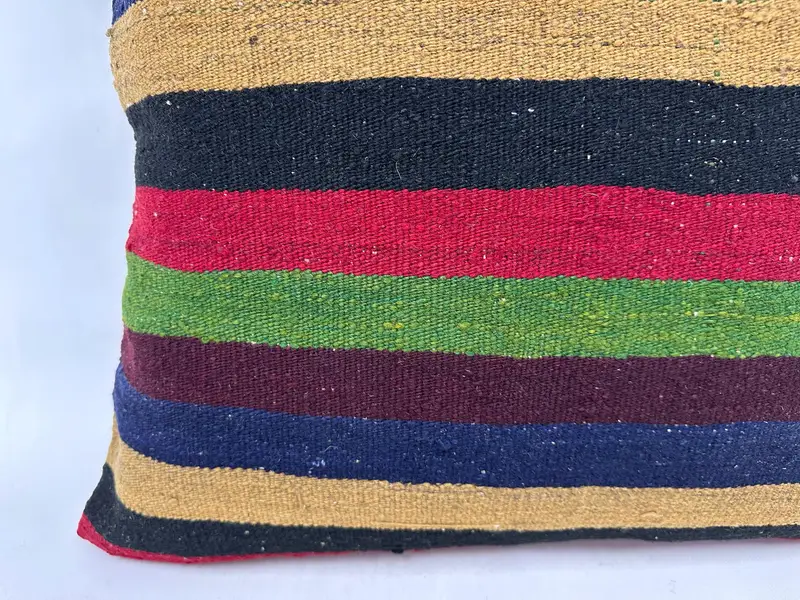 Turkish Pillow, 24x24 Green Cushion Case, Neutral Cushion, Cushion Case, Pillow for Couch, Ethnical Kilim Rug Pillow, Luxury Pillow Cover - 2