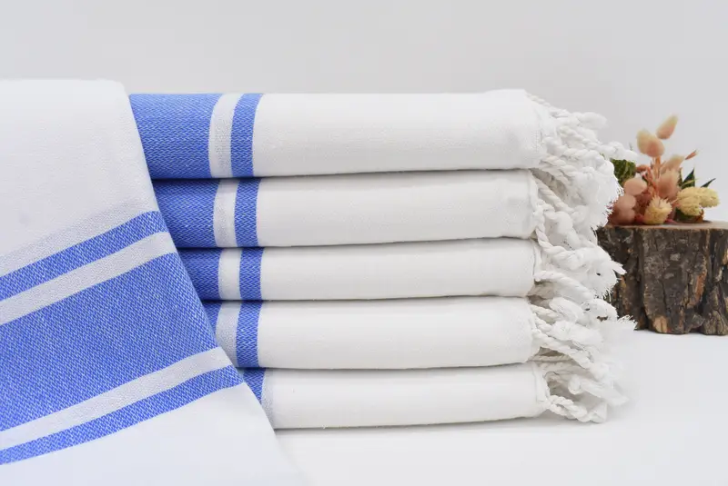 Bridesmaid Gift Towel, Employee Gifts, 70x40 Cotton Striped Towel, Custom Wedding Gift, Luxury Turkish beach towel with fringe, Large Turkish Towel - 1