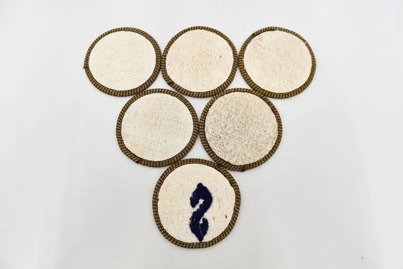 Posavasos redondos bohemios, almohadillas blancas y marrones para tazas de café