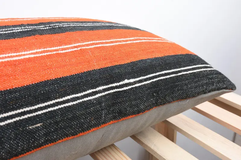 16x48 Brown Pillow, Cushion, Colorful Cushion Cover, Vintage Pillow, Kilim Pillow, Oriental Cushion, Pillow for Sofa, Square Throw Pillow Case - 7