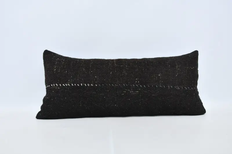 Outdoor Pillow Case, Designer Throw Pillow Case, 16x36 Brown Pillow Cover, Pillow for Sofa, Pillow Cover, Kilim Pillow Cover, Vintage Pillow - 1