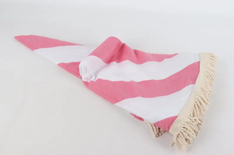Bachelorette Party Gift, 64x64 Cotton Striped Round Towel, Gift For Bride, Turkish bath towel, Luxury Turkish beach towel with fringe, Gift For Him - 4