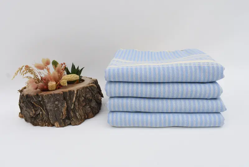 Turkish Towel USA, Cotton towel, 68x38 Linen Striped Towel, Gym Towel, Bachelorette Party Favor, Organic Turkish towel, Beach Size Towel - 3