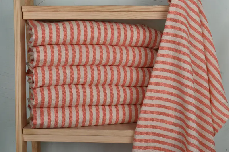 Gym Towel, Custom Hand Towel, Monogram Kitchen Towel, Personalized Dish Towel, Engagement Gift, 40x18 Cotton Striped Towel, Spa Towel, Handmade Gift - 2