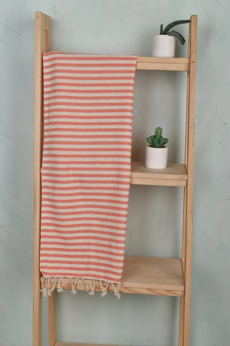Gym Towel, Custom Hand Towel, Monogram Kitchen Towel, Personalized Dish Towel, Engagement Gift, 40x18 Cotton Striped Towel, Spa Towel, Handmade Gift - 8
