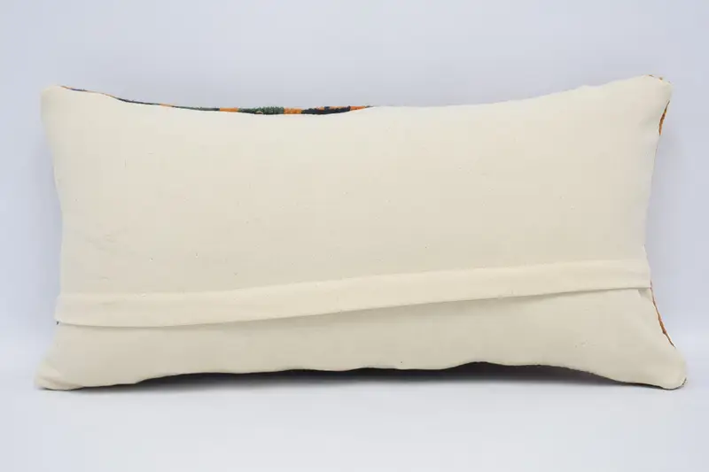 Interior Designer Pillow, Cushion Case, 12x24 Blue Cushion Cover, Tribal Pillow Sham, Sofa Pillow Sham, Boho Pillow Sham Cover, Kilim Pillow - 6