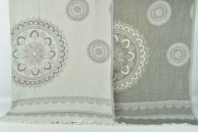 Turkish Beach Blanket, Quenn Bedspread, 88x80 Cotton Kilim Design Towel, Halloween Blanket, Turkish Blanket, Custom Wedding Gifts, Wedding Favors - 1
