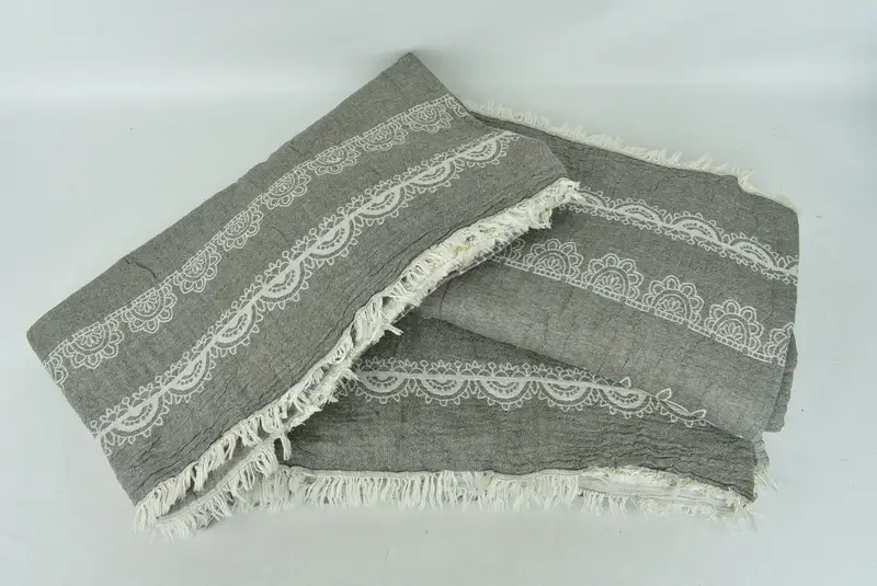 Turkish Beach Blanket, Quenn Bedspread, 88x80 Cotton Kilim Design Towel, Halloween Blanket, Turkish Blanket, Custom Wedding Gifts, Wedding Favors - 7